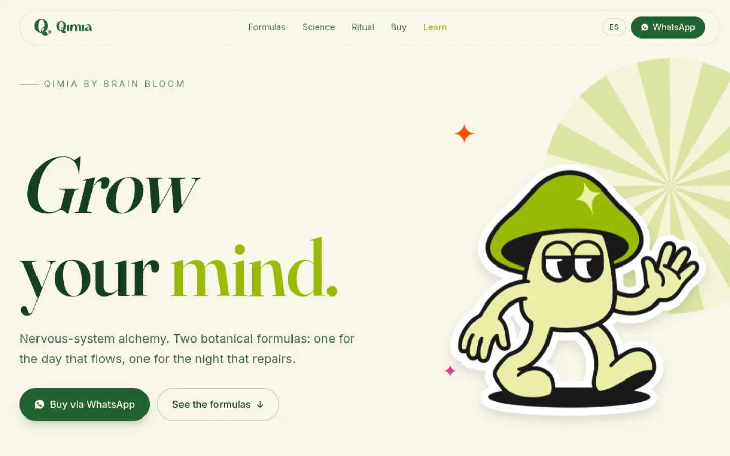 La web de QIMIA vista en una computadora